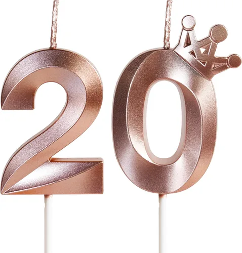 Vista 59 de Velas de cumpleaños número 10 para pastel, velas de oro rosa número 10 con corona, diseño 3D, decoración de pastel de cumpleaños para niñas