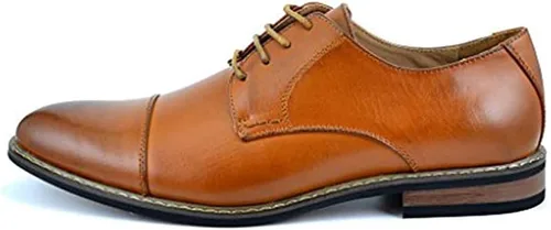 Vista 6 de DREAM PAIRS Prince - Zapatos de vestir clásicos y modernos formales Oxford con cordones, para hombre