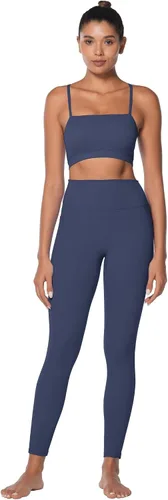 Vista 6 de Sunzel Nunaked Leggings de entrenamiento para mujer, con control de abdomen, compresión para entrenamiento, gimnasio, yoga, sin costura frontal