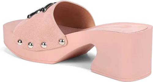 Vista 10 de Sam Edelman Sandalias Francina de cuña para mujer, Rosa pálido