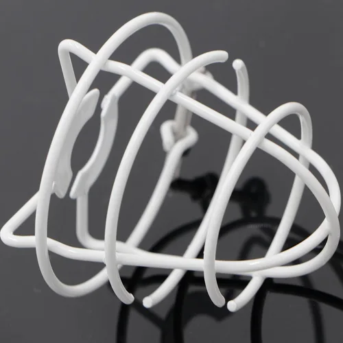 Vista 7 de Protector de jaula para aspersor contra incendios de 1/2" (Paquete de 12, Blanco, Acero, Montaje en pared)