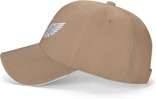 Vista 3 de Sombreros de sándwich de alas de ángel para adultos, gorras de béisbol para papá, gorras deportivas, ajustables, clásicas, lavables para hombres