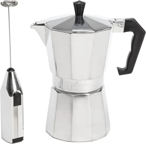 Vista 9 de Primula Cafetera Clásica para Estufa de Espresso y Café, Olla Moka para Preparar Café Italiano y Cubano, Cafetera Greca, Cafeteras, para 6 Tazas