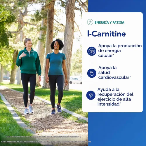 Vista 3 de Pure Encapsulations L-Carnitina Suplemento hipoalergénico para apoyo cardiovascular y de resistencia 60 cápsulas Suplemento hipoalergénico