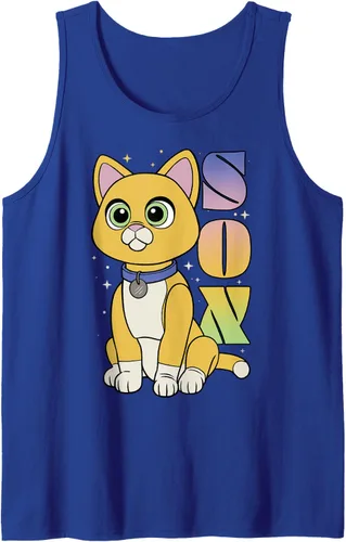 Vista 14 de Disney Pixar Lightyear - Camiseta sin mangas con póster de gato estrellado, Negro, S