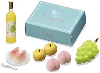 Vista 3 de Re-Ment Regalos de declaración de impuestos de la ciudad natal en miniatura Japan Foods Juego completo de 8 paquetes de Rement