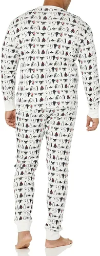 Vista 3 de Tienda Essentials Conjunto de pijama de punto para hombre