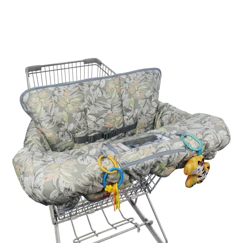 Vista 8 de Funda para carrito de compras para bebé, niño, niña, fundas de carrito multien 1 para bebés, funda acolchada suave para silla alta infantil, lavable