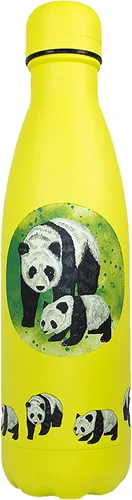 Vista 22 de NatureVac - Black Bear de Deluxebase. Botella de agua de acero inoxidable con aislamiento térmico de 17 onzas. Frasco de vacío reutilizable y a