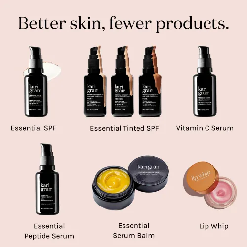 Vista 6 de Kari Gran Lip Whip Bálsamo labial hidratante con aceites orgánicos, brillo brillante + menta, textura rica en mantequilla, hidrata y protege
