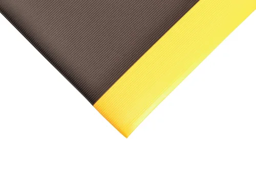 Vista 5 de Notrax - 413S0023BL NoTrax 413 Blade Runner Safety/Anti-Fatigue Mat con esponja de PVC Dyna-Shield, 2' ancho x 3' largo x 1/2" grosor, negro