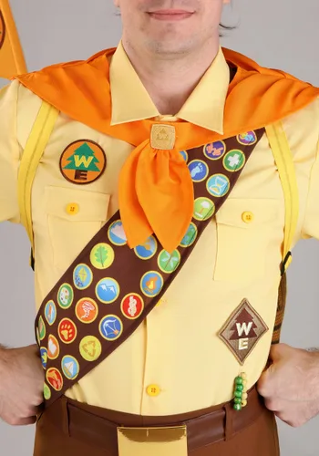 Vista 3 de Disfraz Deluxe Russell de UP de Disney para Hombre Multicolor