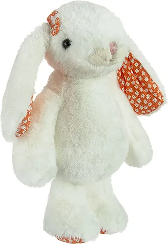 Vista 2 de DILLY DUDU - Conejo de peluche de conejo en flor de azahar, juguete de peluche de 10 pulgadas (crema)