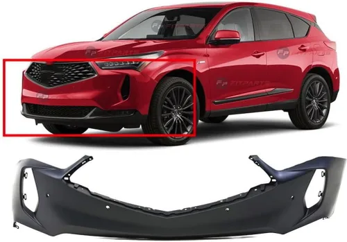 Vista 30 de FitParts Compatible con Nissan Titan 2017 cubierta de parachoques delantero superior