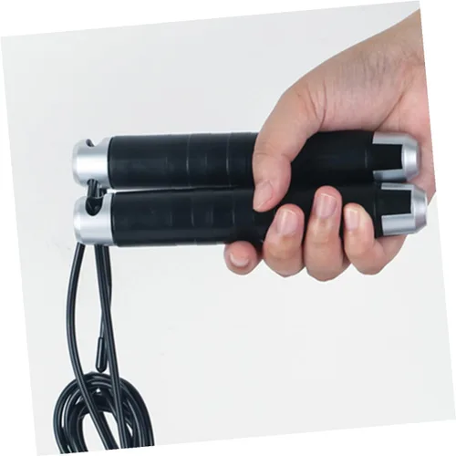 Vista 6 de GALPADA Weighted Skipping Rope with Anti-skid Handles for Exercise Physical Education Equipment for Gym Home Outdoor Fitness Metal Plastic Design