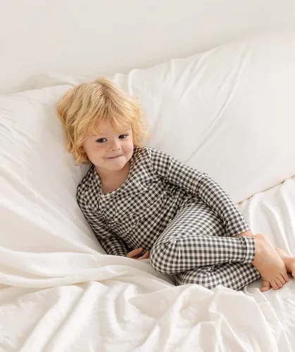 Vista 97 de AVAUMA Conjunto de pijama de algodón para bebés y niñas de 6 meses a 7 años