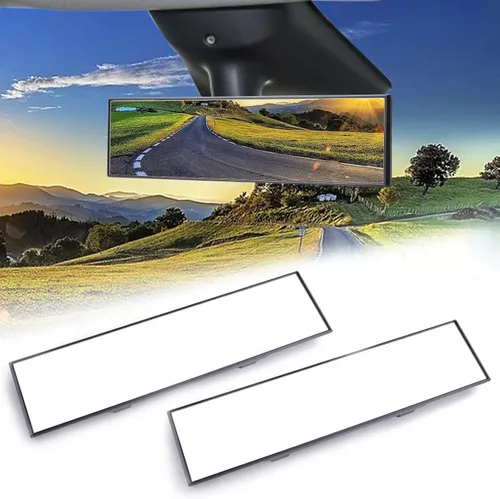 Vista 10 de Espejo retrovisor, espejo de gran angular con clip interior (11 x 3 pulgadas)