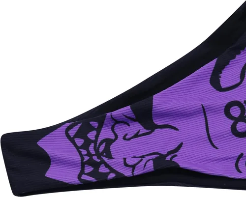 Vista 112 de AIBEARTY Traje de baño de dos piezas con estampado de calaveras para mujer, conjunto de bikini triangular de corte alto para fiesta, festival