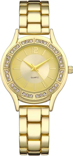 Vista 17 de IBSO Relojes de mujer Relojes de pulsera de cuarzo para mujer, reloj de pulsera impermeable Relogio Feminino 0015 oro