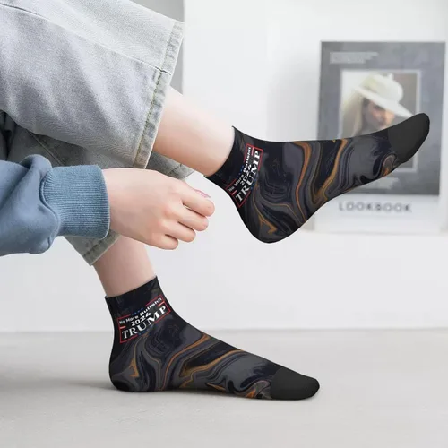 Vista 6 de Trump 2024 No More Bullshit Ankle Socks Winter Low Cut Sports Warm Breathable Comfort Casual Socks For Mens And Womens 8