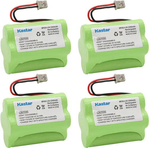 Vista 4 de Kastar Paquete de 1 batería de repuesto de Ni-CD de 4.8 V 2200 mAh para Uniden Bearcat Sportcat BBTY0356001, BP-120, BP120, BP-150, BP-180, BP180