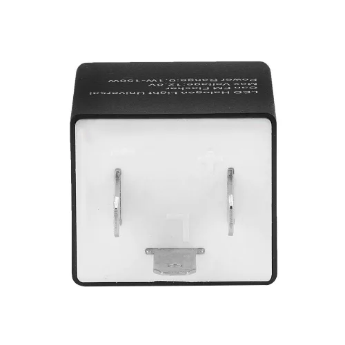 Vista 8 de Relé de intermitente LED ajustable de 12V 3 PIN para motocicleta automotriz, parpadeo de luz de giro, 0. 150W, plástico ABS