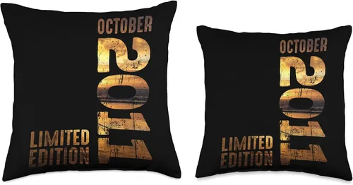 Vista 3 de Month October 2011 Retro Sunset 2011 Vintage 2011 Since 2011 Throw Pillow