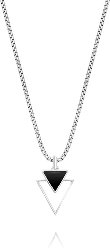 Vista 10 de Galis Collar para hombre, collar de cadena de plata de acero inoxidable de alta calidad para hombres, no se deslustra, cadenas para hombres