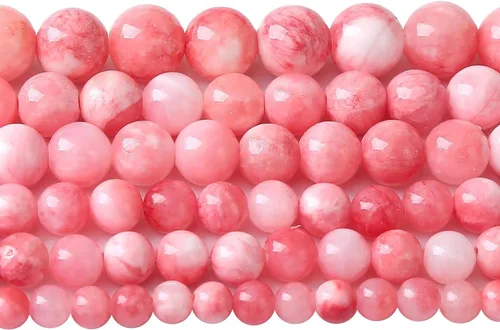 Vista 5 de 4MM 86 piezas Cuentas sueltas de piedra natural de amazonita calcedonia para hacer joyería DIY Pulsera Collar 1 hebra
