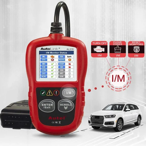 Vista 3 de Autel Autolink AL319 - Lector de código, OBD2, escáner, para automóvil, fallo del motor, herramienta de diagnóstico, CAN, para todos los coches