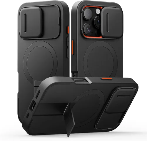 Vista 77 de SURITCH Funda para iPhone Air con cubierta de control de cámara, funda deslizante para cámara y soporte ajustable, compatible con MagSafe, a prueba