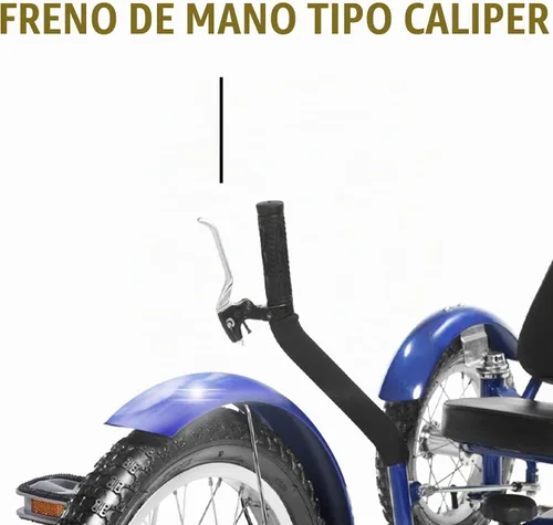 Vista 4 de Triciclo Mobo Triton Cruiser Azul