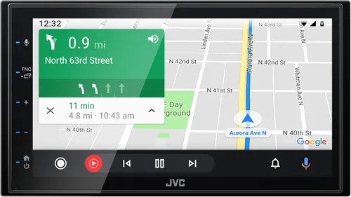 Vista 3 de JVC KW-M560BT Apple CarPlay Reproductor multimedia para automóvil Android Auto con pantalla táctil capacitiva de 6.8", audio Bluetooth y llamadas