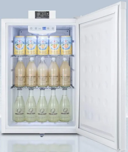 Vista 4 de ACCUCOLD FF31L7NZ - Refrigerador compacto de la serie de centros de nutrición aprobado comercialmente en exterior blanco con bloqueo frontal
