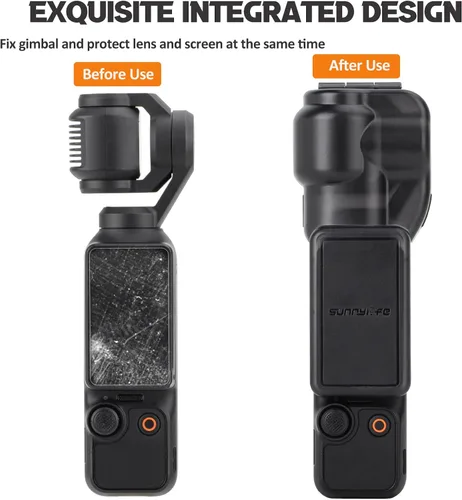 Vista 3 de Funda de pantalla de cardán compatible con DJI OSMO Pocket 3, protector de lente de cámara, funda protectora para Osmo Pocket 3, accesorios de Osmo