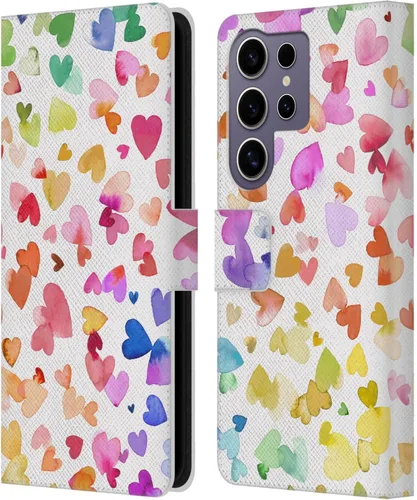 Vista 129 de Head Case Designs Officially Licensed Ninola Brushstrokes Multi Colorful Leather Wallet Case Compatible with Samsung Galaxy A07 4G