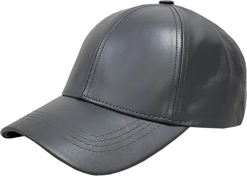 Vista 13 de Gorra de béisbol ajustable de piel de vaca genuina fabricada en Estados Unidos