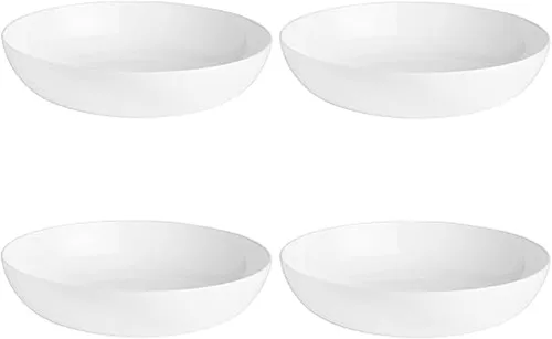 Vista 11 de Everyday White by Fitz and Floyd Nevaeh Coupe - Juego de vajilla de 16 piezas, servicio para 4 personas