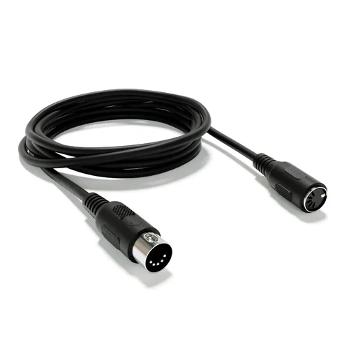 Vista 2 de Cable de audio de extensión MIDI - DIN de 5 pines - macho a macho/hembra [macho a hembra 200 cm - 78.74"]