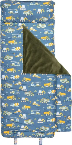 Vista 24 de Stephen Joseph, Toddler All Over Print Nap Mat with Soft Blanket and Removable Pillow for Boys & Girls, Kids Sleeping Bag for Elementary, Daycare