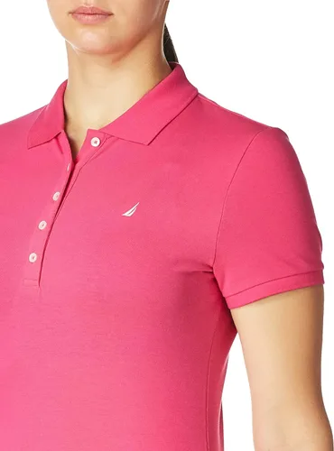 Vista 8 de Camiseta de polo Nautica para mujer de manga corta 5 botones transpirable 100 algodón