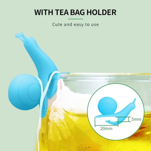 Vista 3 de Infusor de té desechable de fibra de maíz, bolsas de filtro de té con cordón para hojas sueltas, yerba mate, material seguro y natural, 3.94 x 3.15