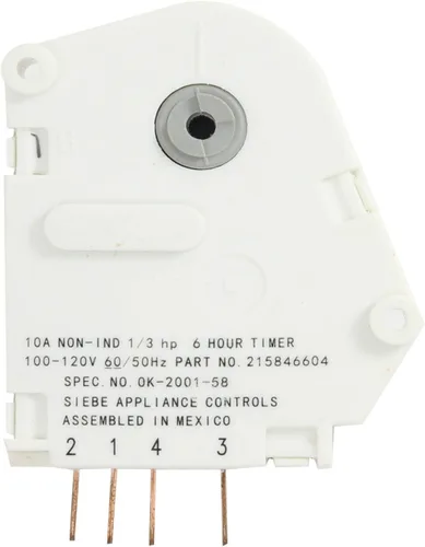 Vista 4 de Paquete de 2 temporizadores de descongelación para refrigerador 215846604 de repuesto para refrigerador Frigidaire LFHT1513LW9 - Compatible
