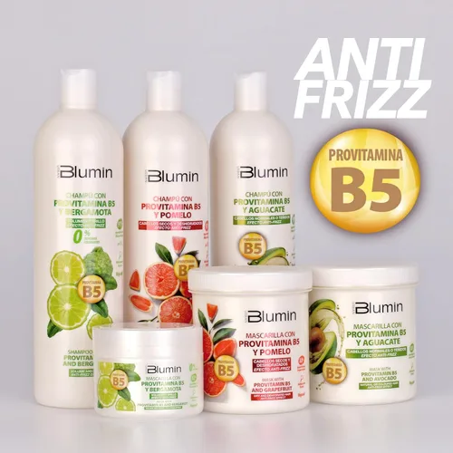 Vista 6 de Blumin Champú Efecto Anti-Frizz con Bergamota y Provitamina B5 – Volumen y Brillo, 33.8 fl oz