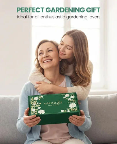 Vista 7 de Juego de herramientas de jardín para mujeres - Kit de 10 piezas de herramientas de jardín de acero inoxidable resistente con mango ergonómico