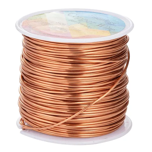 Vista 15 de Alambres de cobre resistentes al deslustre de 65.6 pies, alambre de cobre para electrocultura en jardinería, alambre de cobre de calibre 16, cables