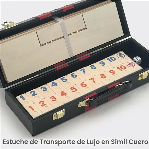 Vista 5 de Rummy de lujo con los estantes de madera en la caja