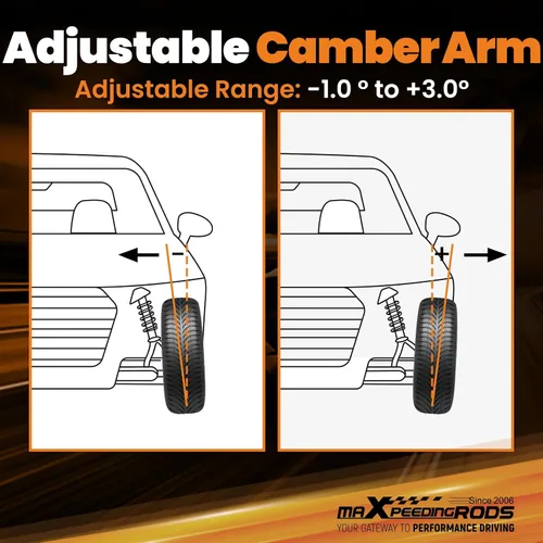 Vista 5 de maXpeedingrods Brazos de control de curvatura inferior trasera para E36 3-series 1992-1998, para E46 3-series 1999-2005, para E89 Z4 2009 - Negro