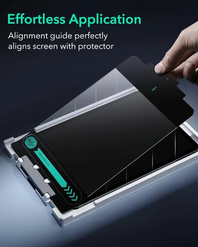 Vista 5 de ESR Protector de pantalla para iPad Pro de 11 pulgadas (2022/2021/2020/2018), protector de pantalla para iPad Air 5/4, película de vidrio templado