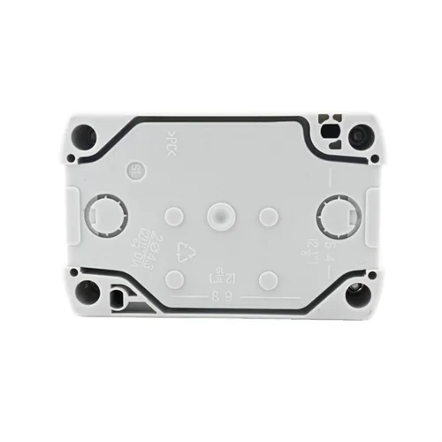 Vista 2 de Caja de control de interruptor de botón impermeable, estación de dos LED, interruptor momentáneo iluminado SAL LA68H-D XALD243B